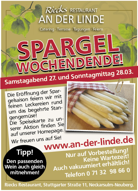 An der Linde, Hotel & Riecks Restaurant in Neckarsulm